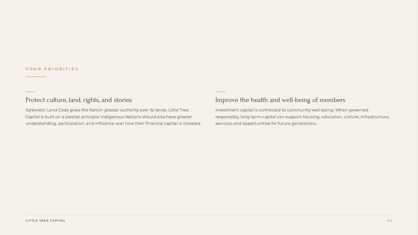 Slide 5 — Your Priorities — Culture & Well-being