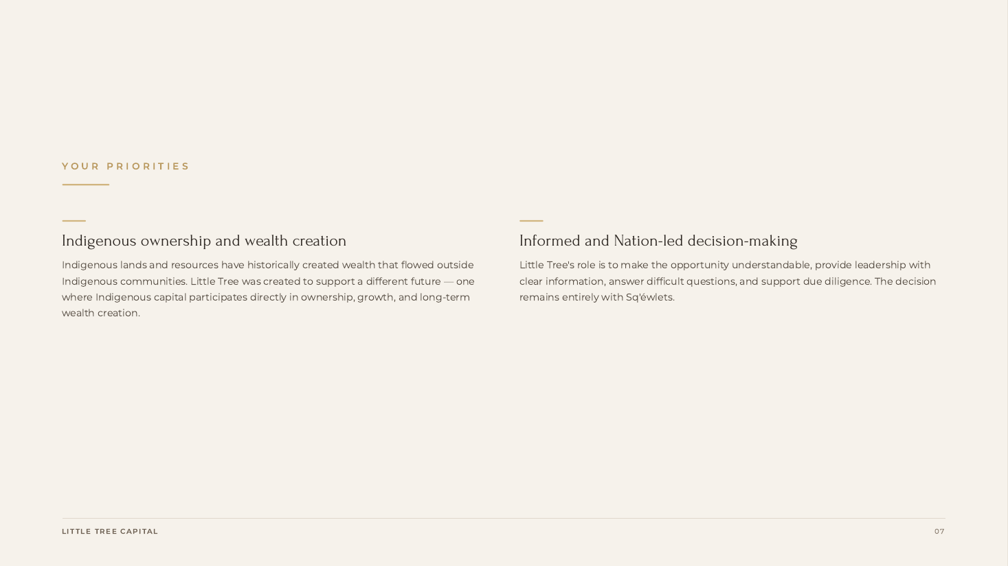 Slide 8 — Your Priorities — Ownership & Nation-led Decisions